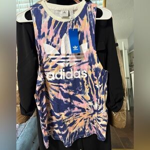 Adidas Multicolor Tie-Dye Muscle Tee